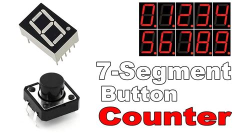Push Button With 7 Segment Display .